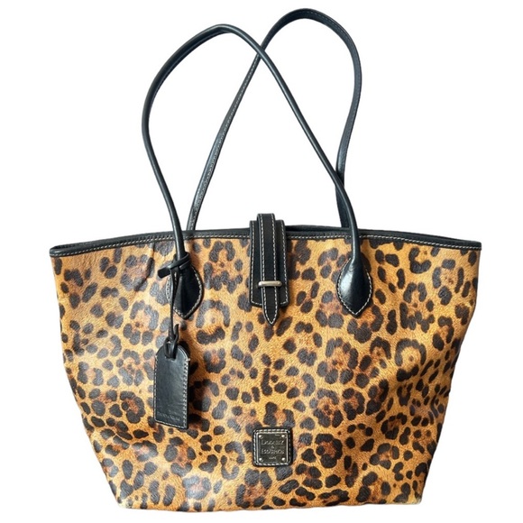 Dooney & Bourke Leopard Cindy Tote - Picture 1 of 12